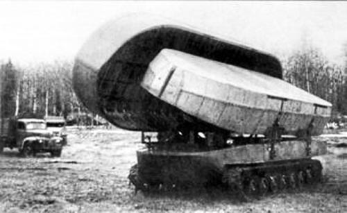 K-71 erster Prototyp beim Entfalten