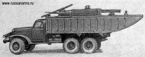 Ponton Fahrzeug 4, Ponton mit Ausrüstung für Unterwasserarbeiten