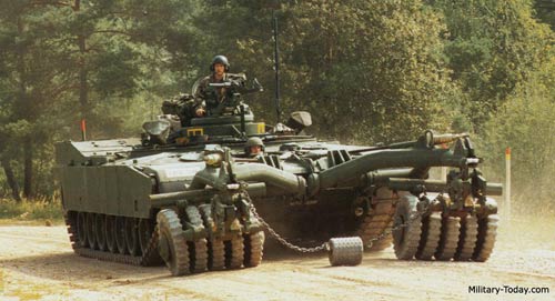 M1 Panther II mit Minenroller